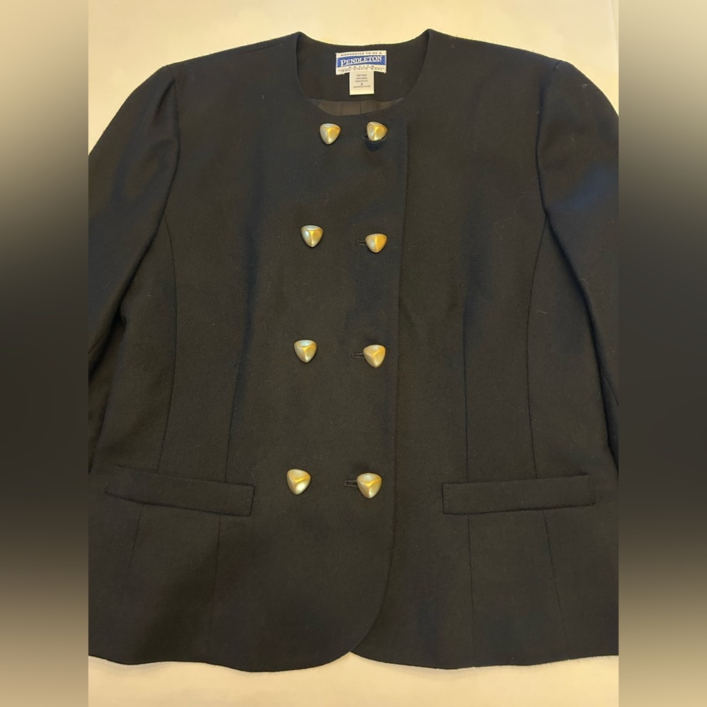 Pendleton Black Double-Breasted Blazer - image 4